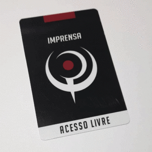 Credencial em PVC - 9X14cm 0,46mm - 10 Un